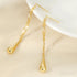 18k Gold Plated Sterling Silver Tassel Long Stud Earrings